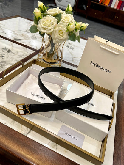 Saint Laurent Classic Leather Belt – 2.5cm