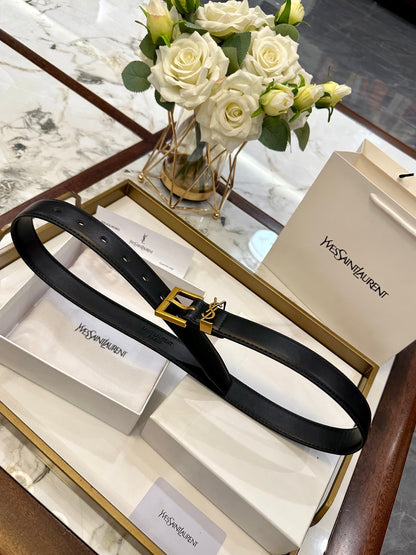 Saint Laurent Classic Leather Belt – 2.5cm