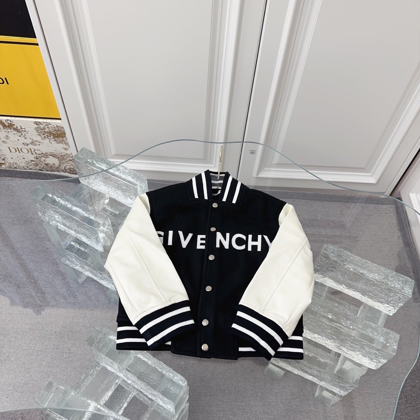 Givenchy Kids Patchwork Leather Bomber Jacket – Kids Collection