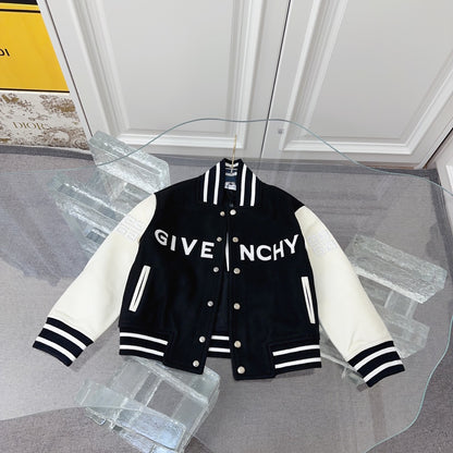 Givenchy Kids Patchwork Leather Bomber Jacket – Kids Collection