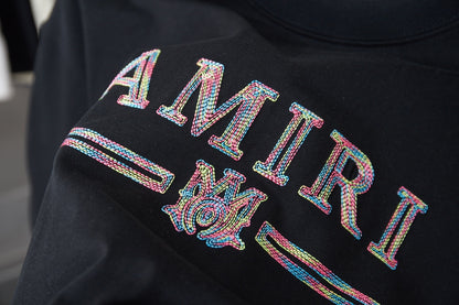 Amiri Embroidered Letter T-Shirt – 26SS Early Spring Collection