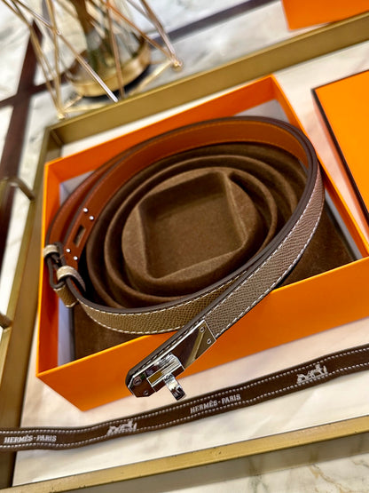 Hermès Slim Leather Belt – 2.0cm