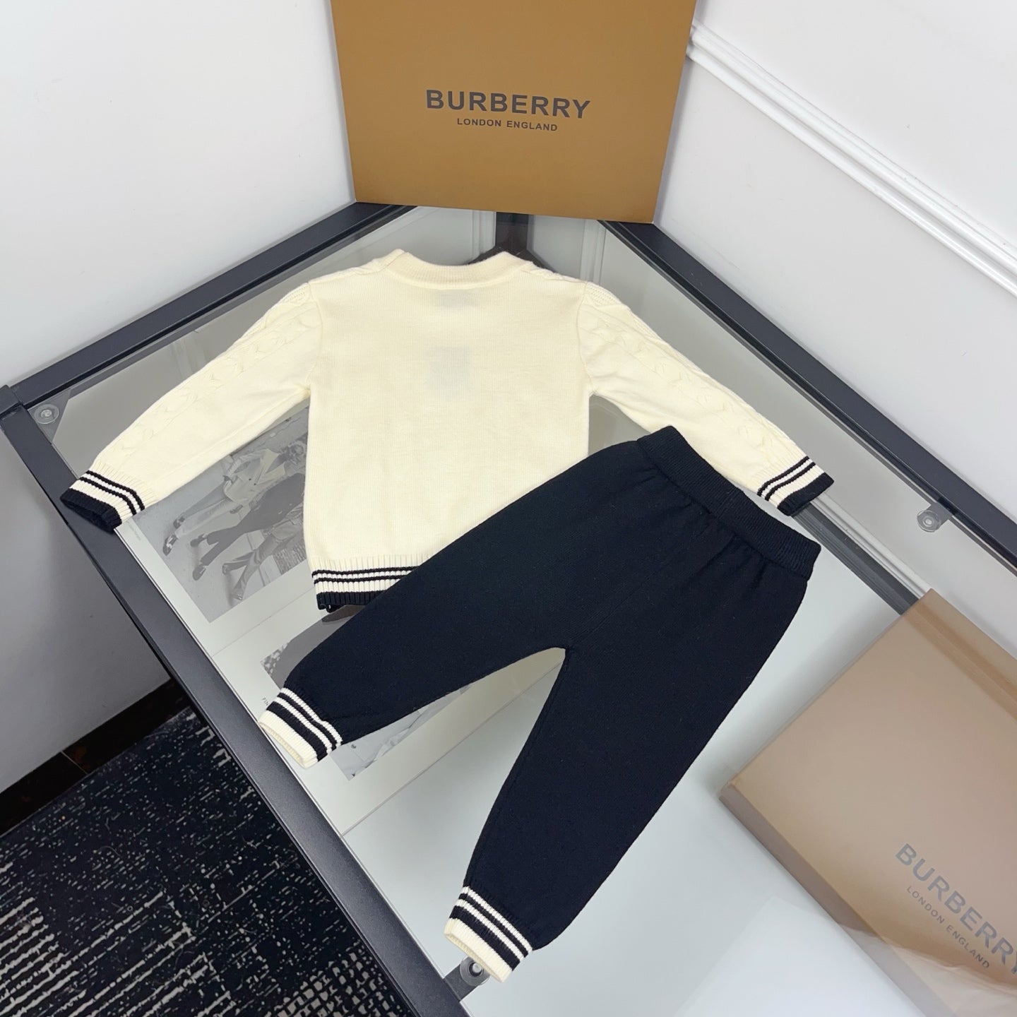 Burberry Baby Cable Knit Two-Piece Set – Kids Collection