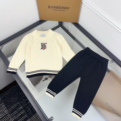 Burberry Baby Cable Knit Two-Piece Set – Kids Collection