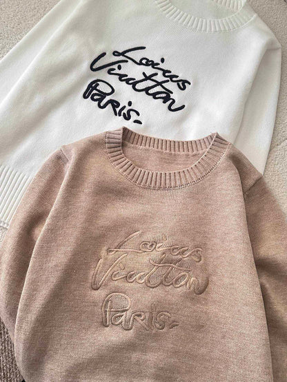 Louis Vuitton Embroidered Knit Sweater