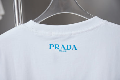 Prada Embroidered Logo T-Shirt – 26SS Early Spring Collection