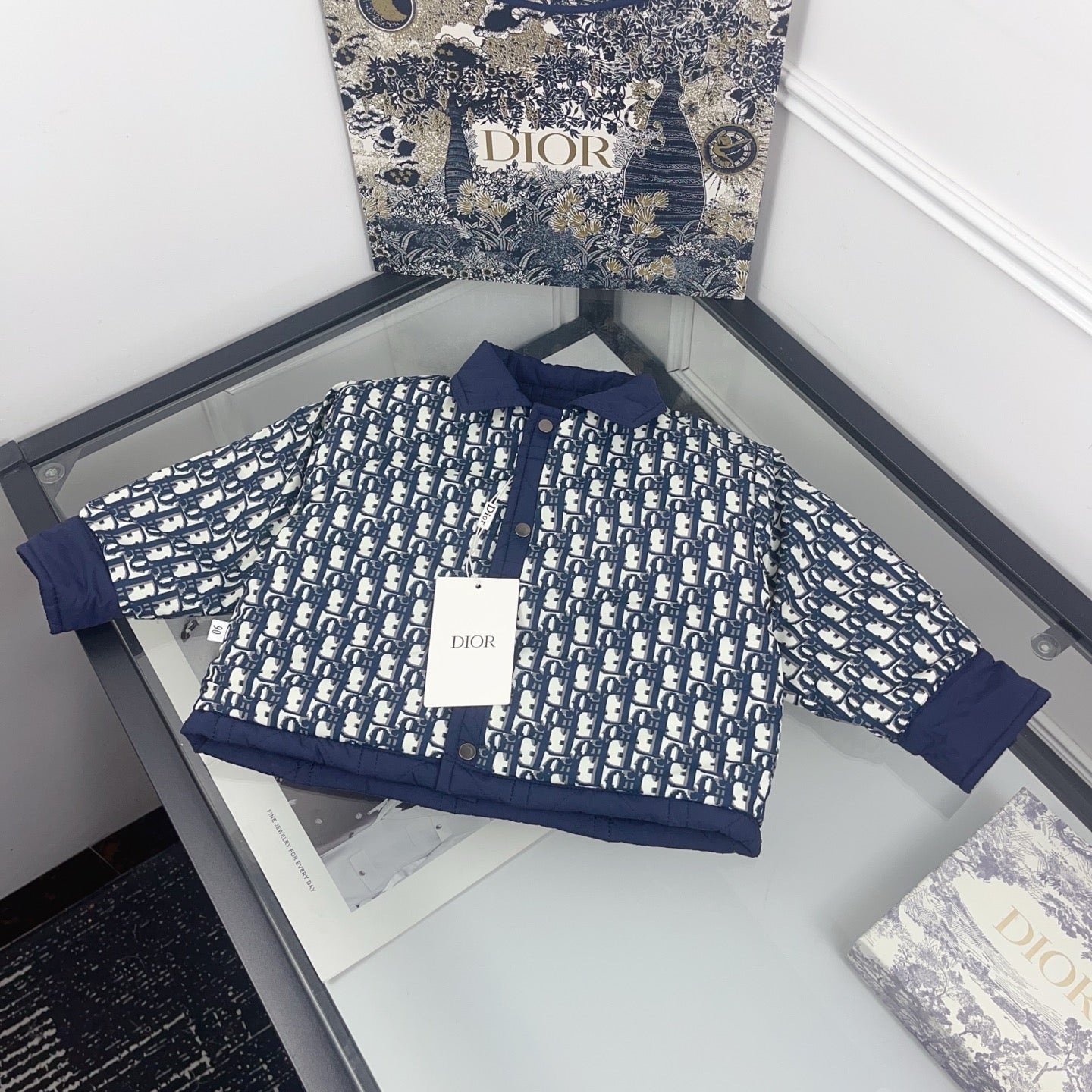 Dior Reversible Monogram Puffer Jacket – Kids Collection