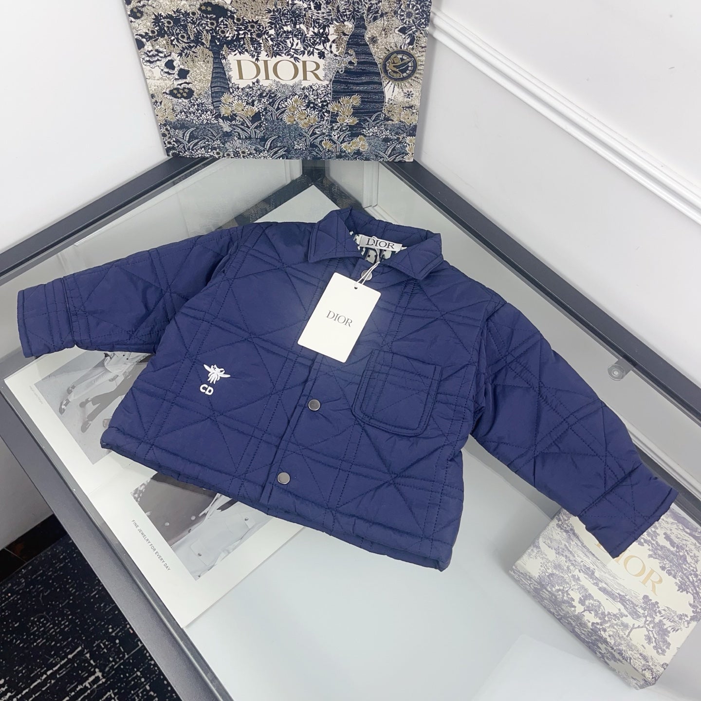Dior Reversible Monogram Puffer Jacket – Kids Collection