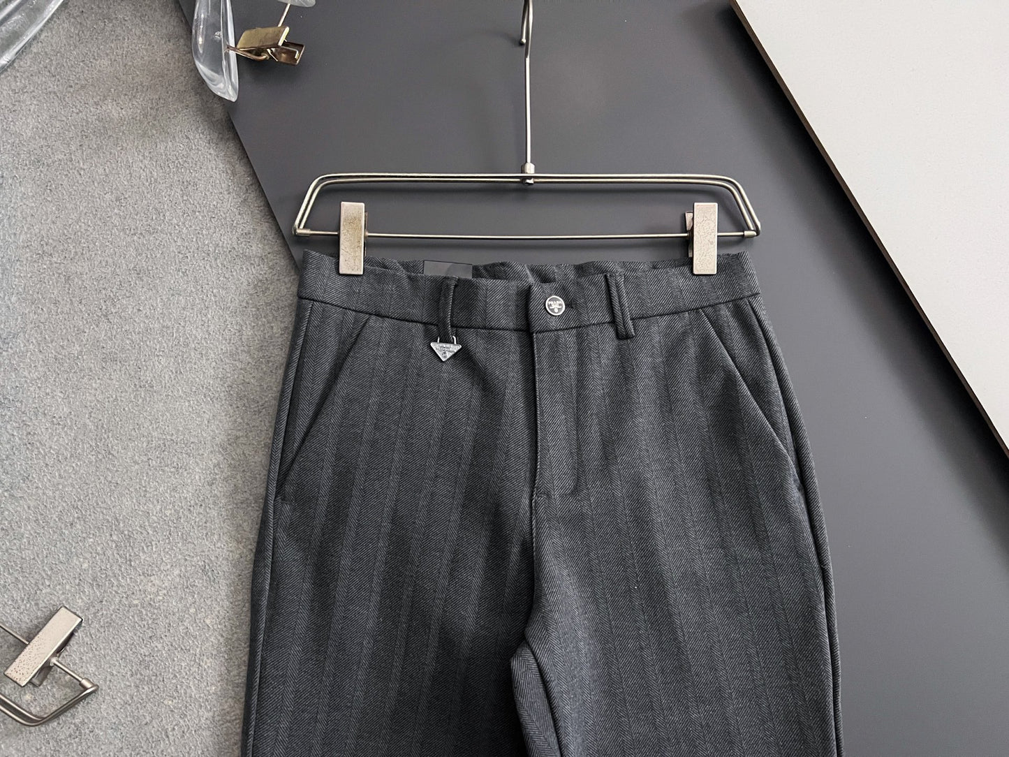 Prada Men's Cashmere Casual Trousers – 2025 Collection
