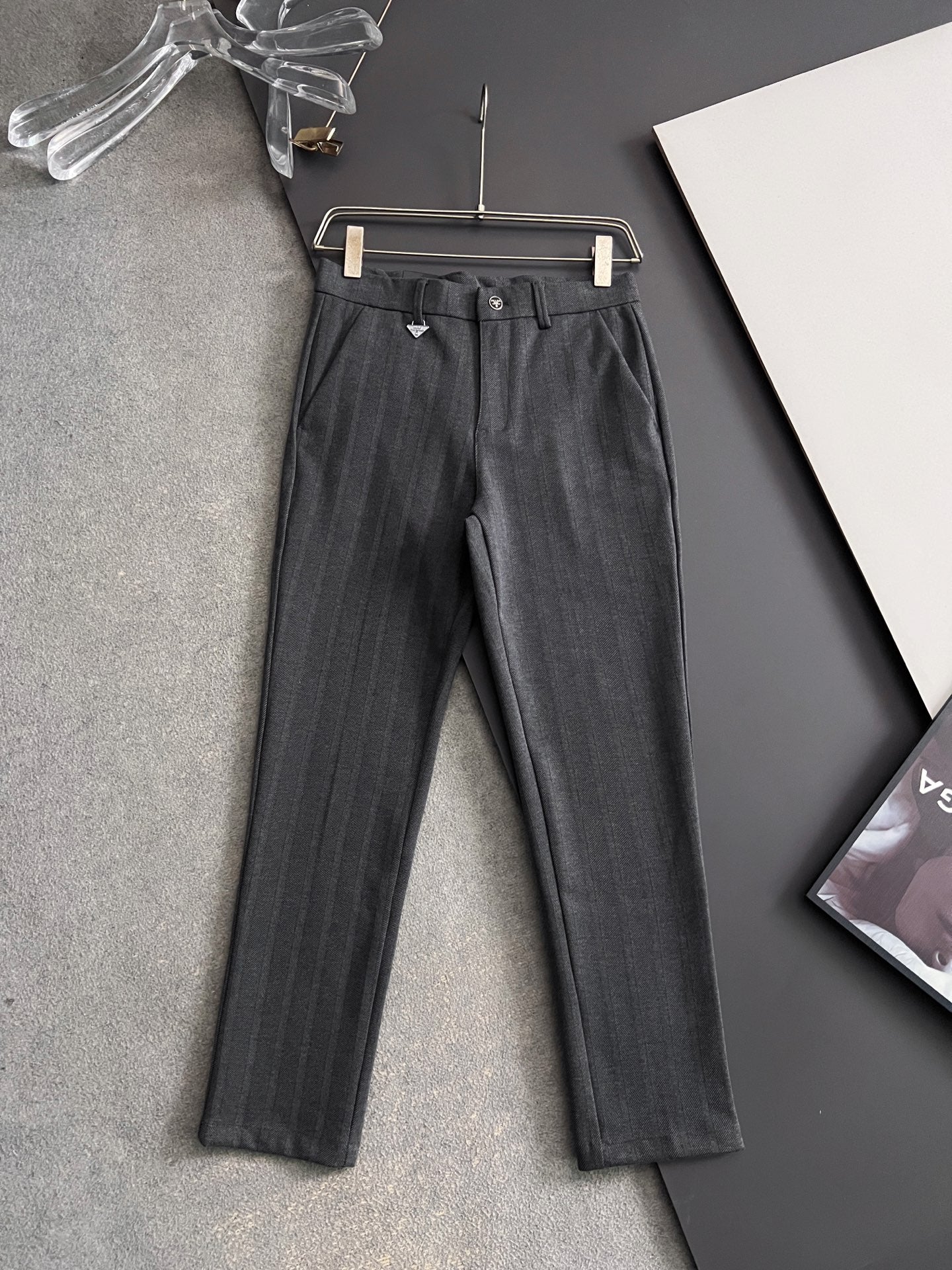 Prada Men's Cashmere Casual Trousers – 2025 Collection