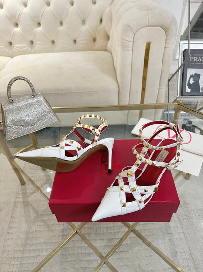 Valentino Studded Cut-Out High-Heeled Sandals – 26SS