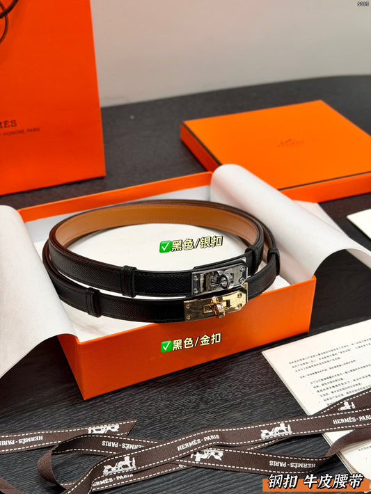 Hermès Classic H Buckle Leather Belt
