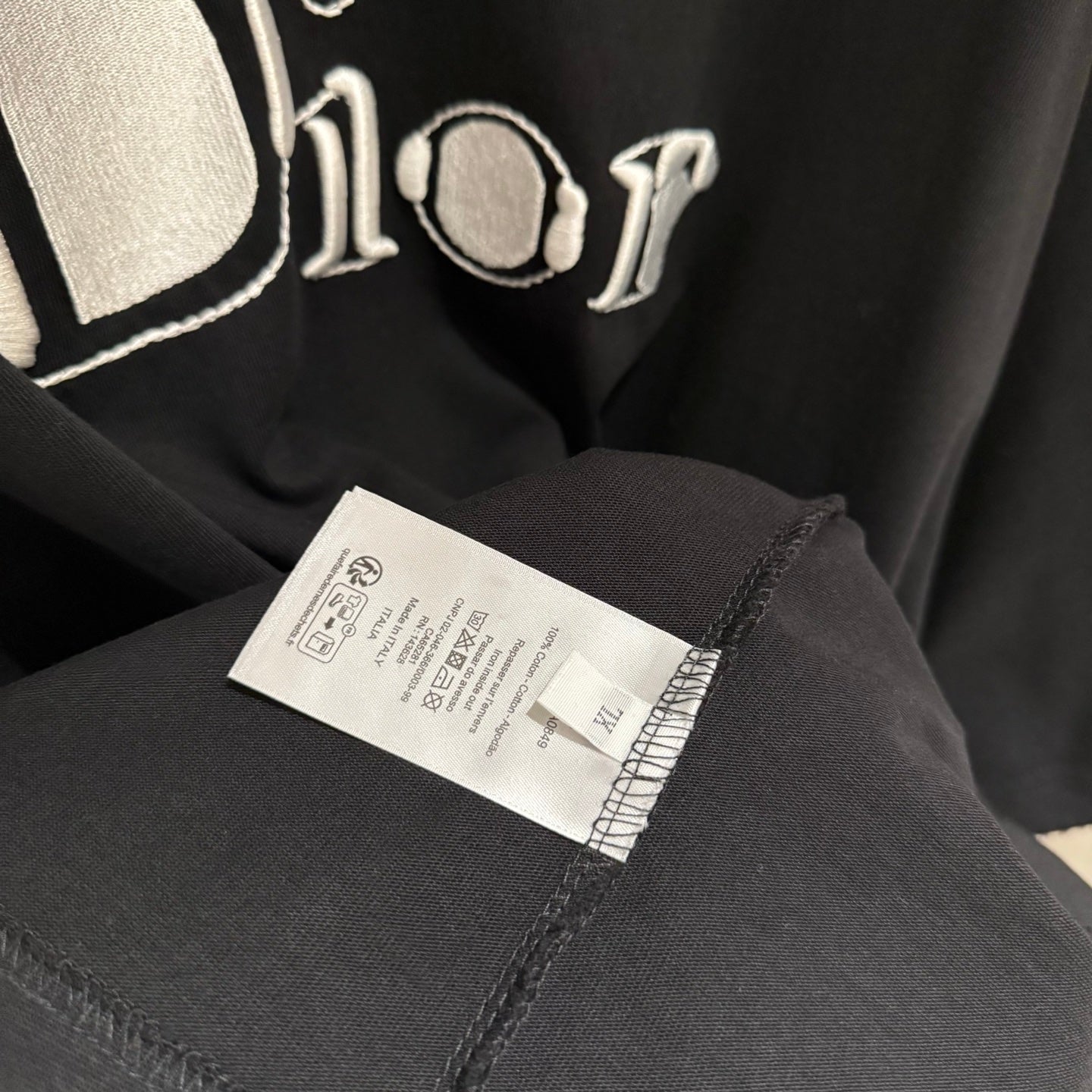 Dior Patch Embroidery Heavyweight T-Shirt