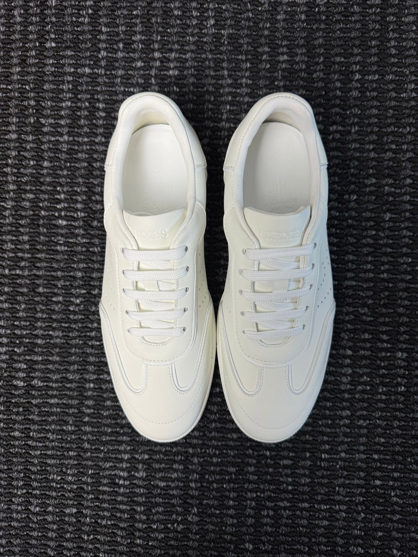 Hermès Laser-Punched H Nappa Calfskin Sneakers