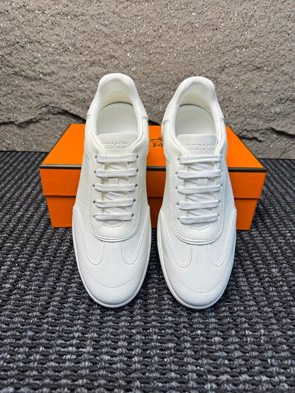 Hermès Laser-Punched H Nappa Calfskin Sneakers