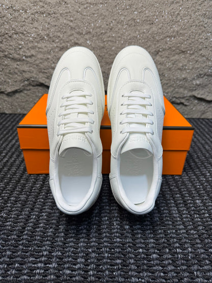 Hermès Laser-Punched H Nappa Calfskin Sneakers