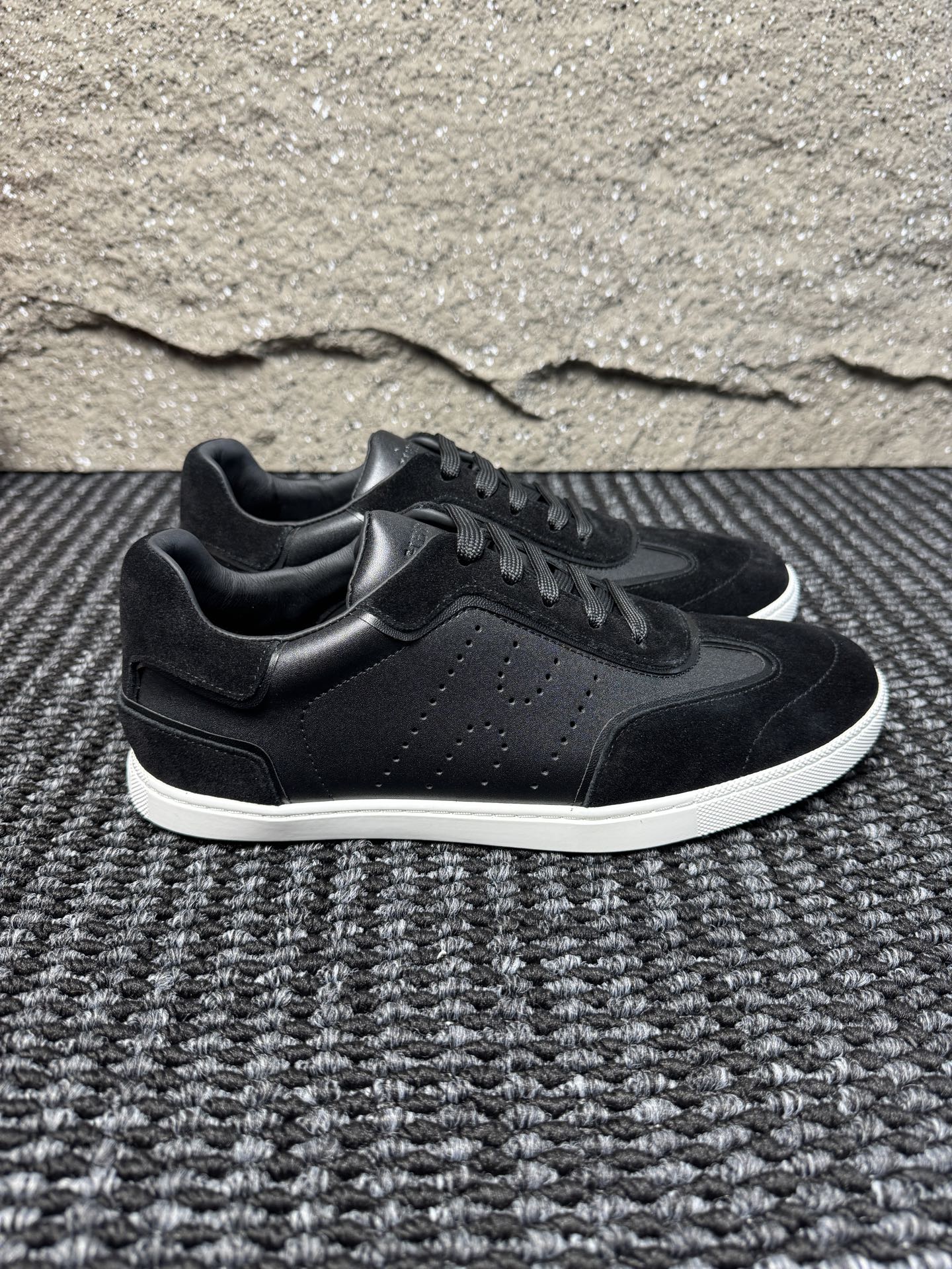 Hermès Laser-Punched H Nappa Calfskin Sneakers