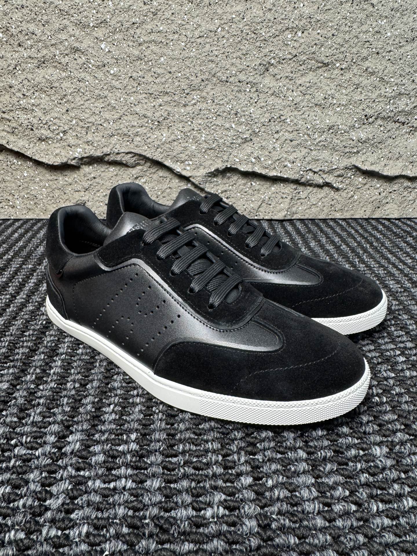 Hermès Laser-Punched H Nappa Calfskin Sneakers