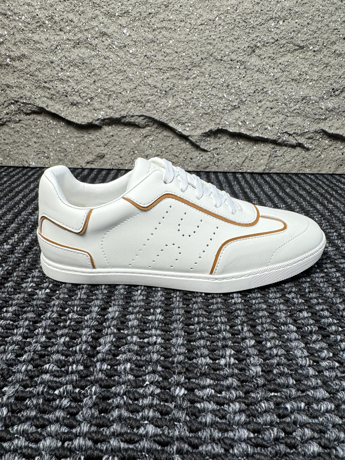 Hermès Laser-Punched H Nappa Calfskin Sneakers