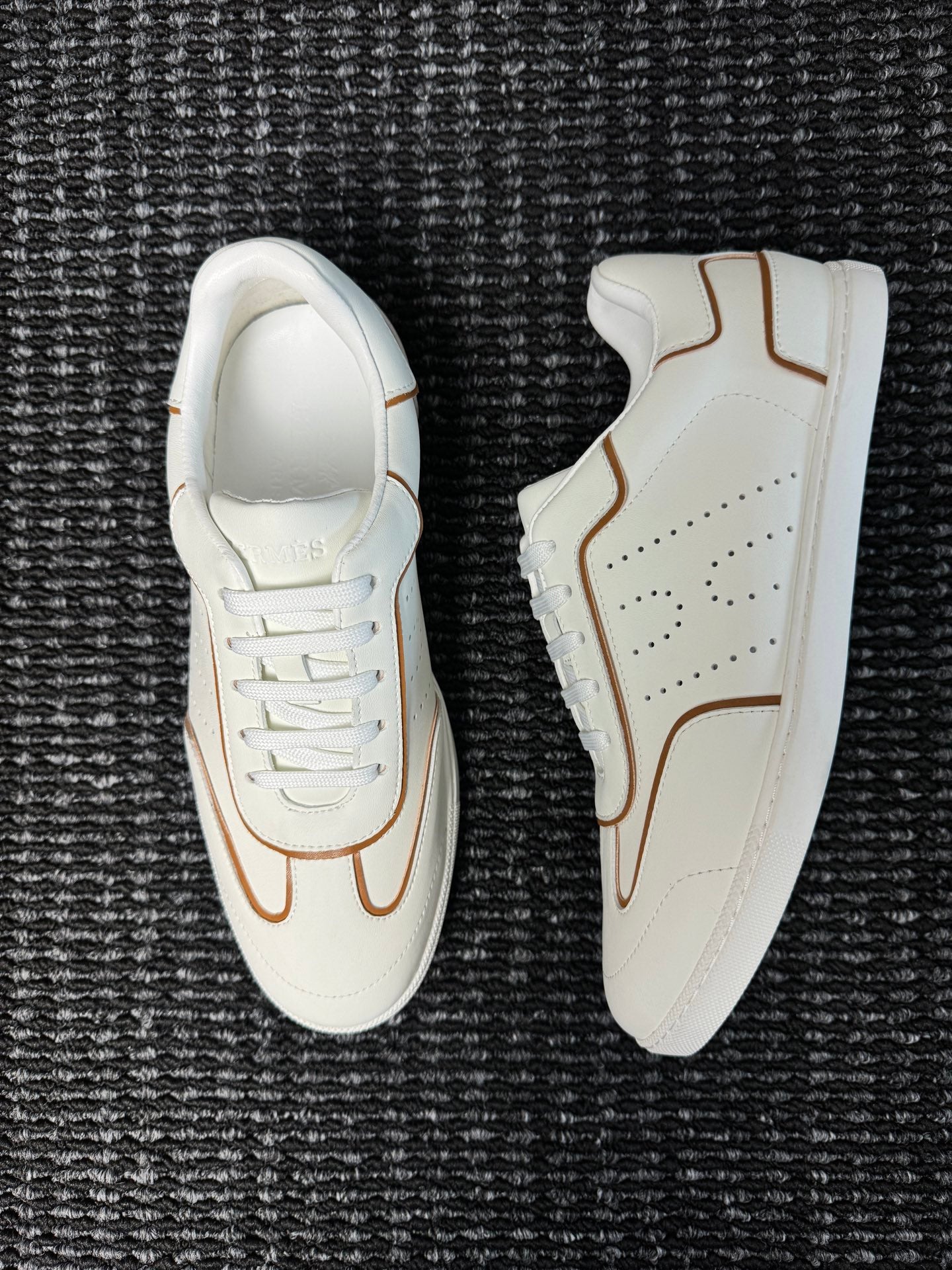 Hermès Laser-Punched H Nappa Calfskin Sneakers