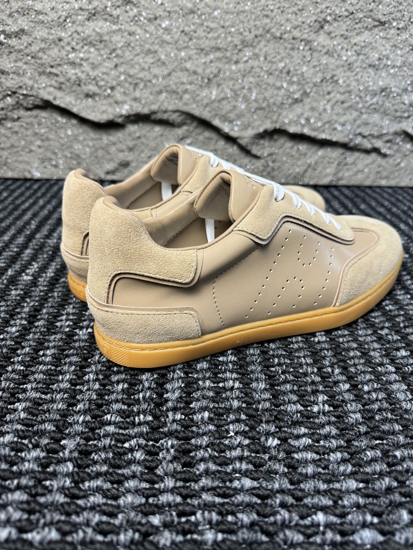 Hermès Laser-Punched H Nappa Calfskin Sneakers