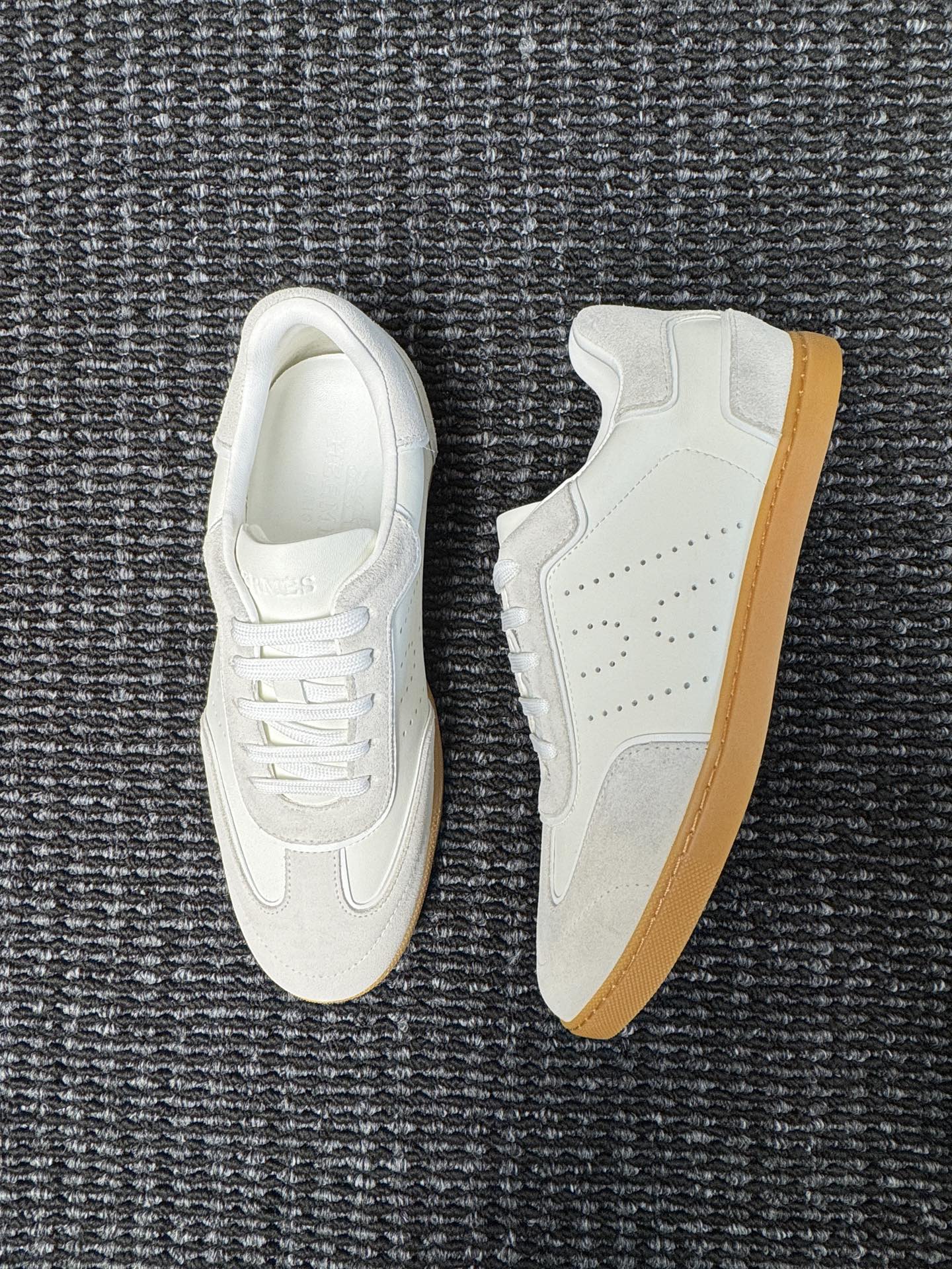 Hermès Laser-Punched H Nappa Calfskin Sneakers