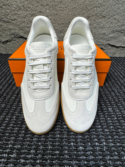 Hermès Laser-Punched H Nappa Calfskin Sneakers
