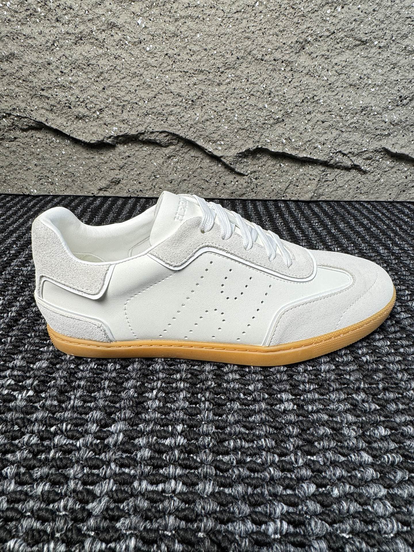 Hermès Laser-Punched H Nappa Calfskin Sneakers