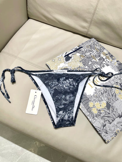 Dior New Collection Animal Print Three-Piece Swimwear Set