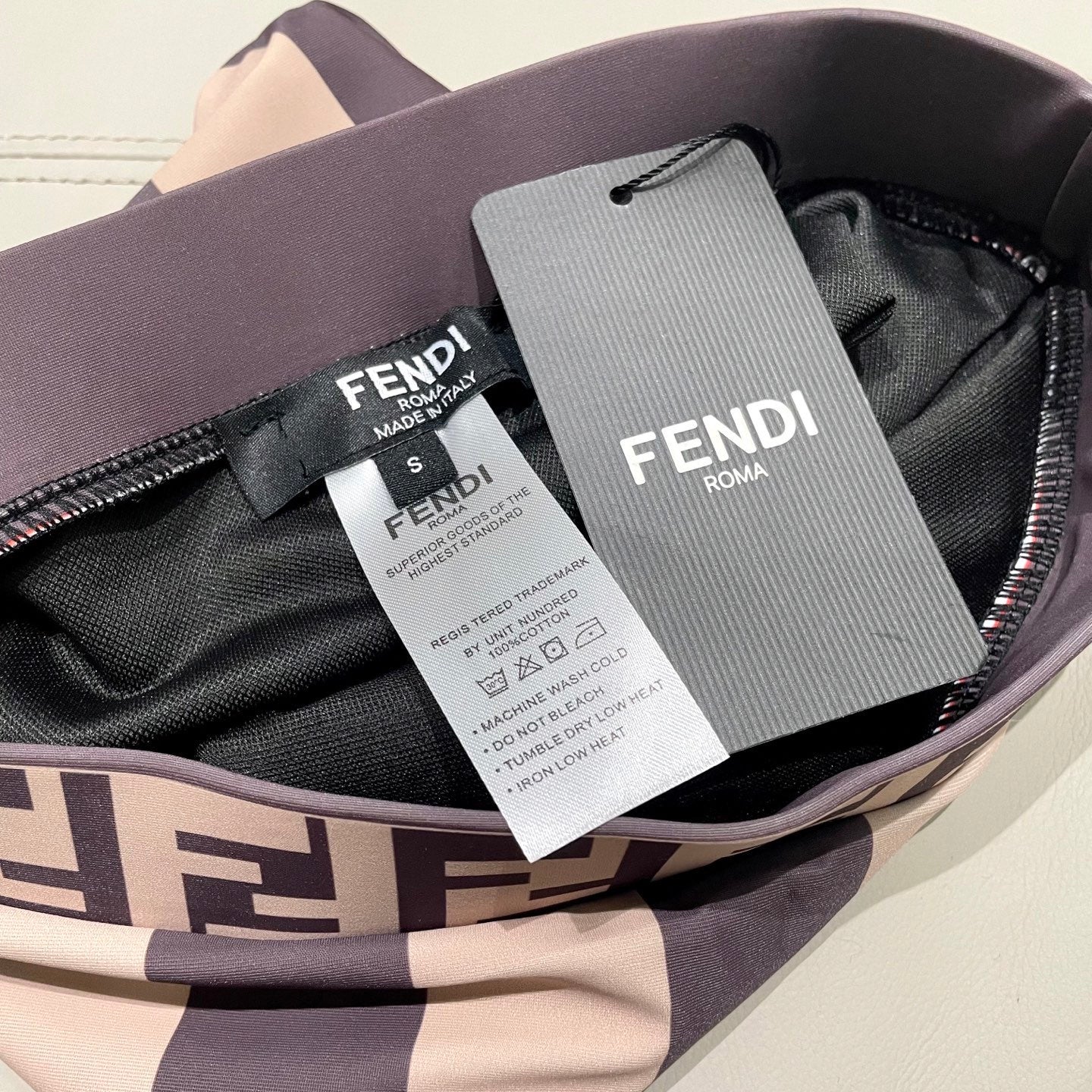 Fendi Versatile One-Piece Bikini Swimsuit