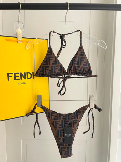 Fendi Versatile One-Piece Bikini Swimsuit