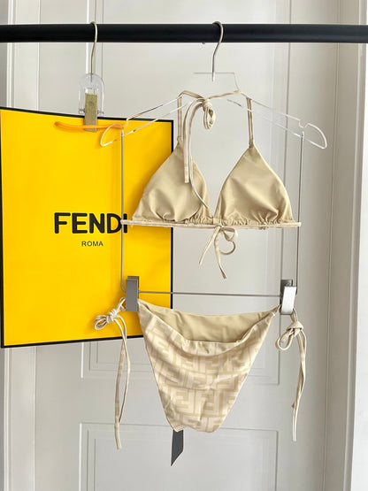 Fendi Versatile One-Piece Bikini Swimsuit