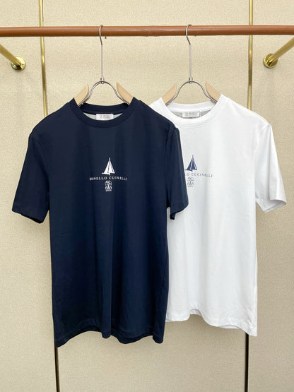 Brunello Cucinelli Men's Casual Short-Sleeve T-Shirt – 2025SS
