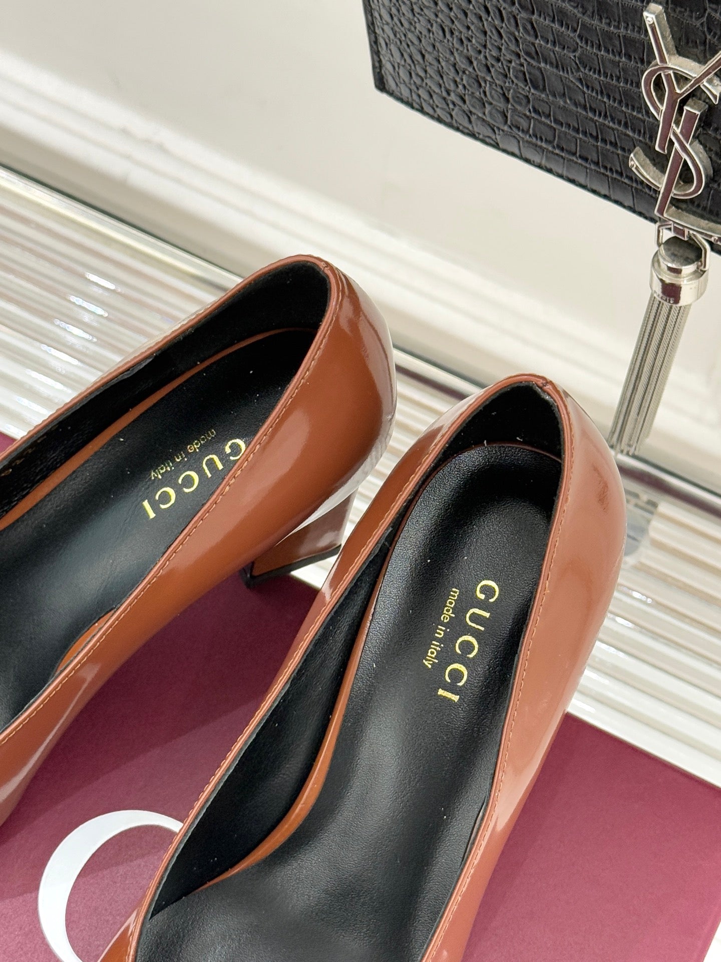 Gucci Horsebit Block Heel Pumps – 2025 Collection