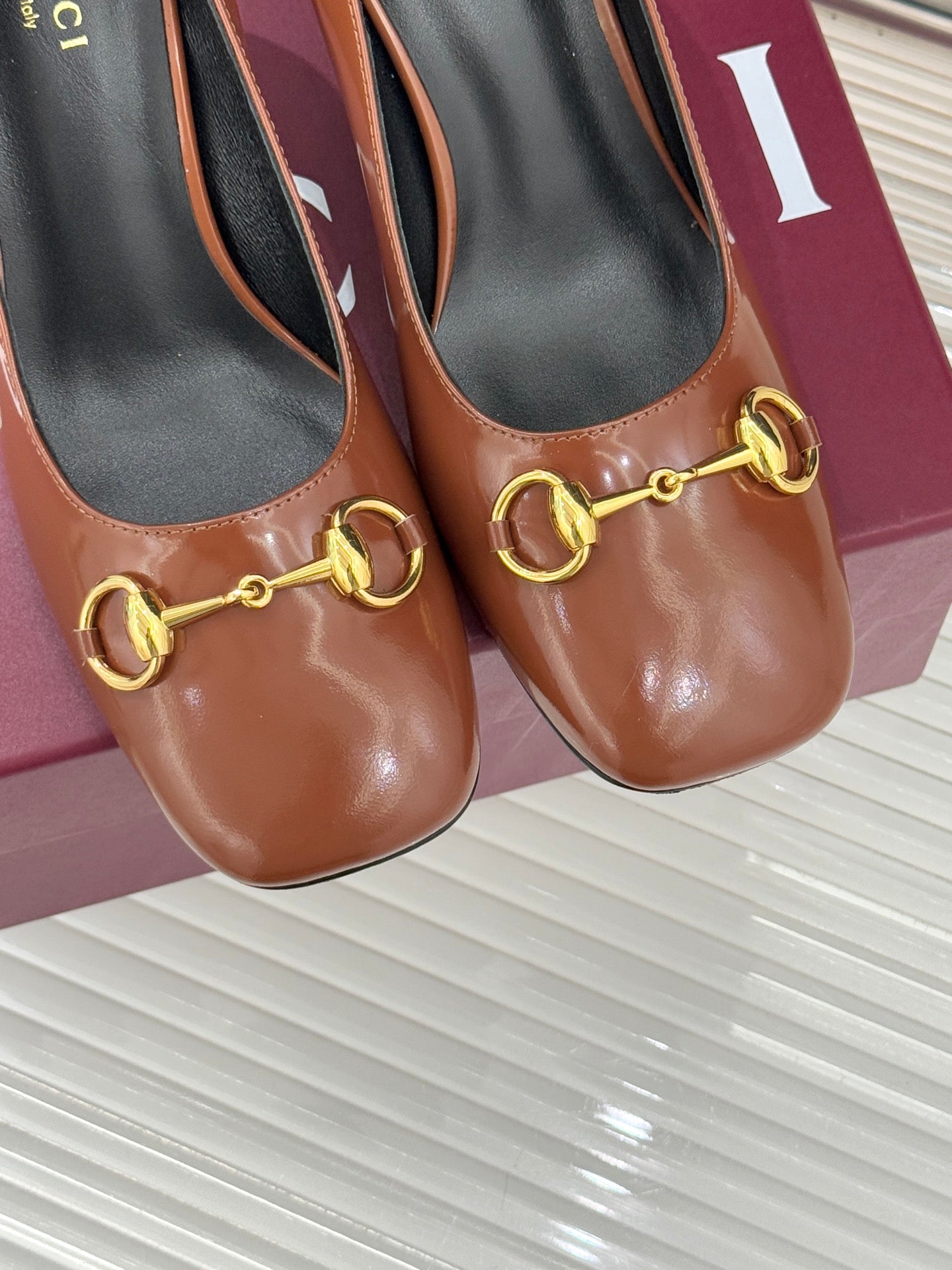 Gucci Horsebit Block Heel Pumps – 2025 Collection