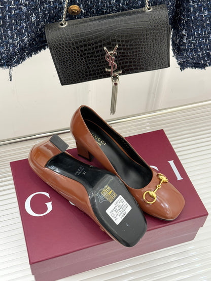 Gucci Horsebit Block Heel Pumps – 2025 Collection