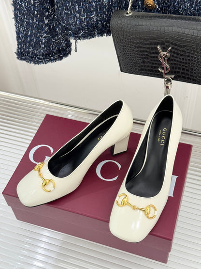 Gucci Horsebit Block Heel Pumps – 2025 Collection