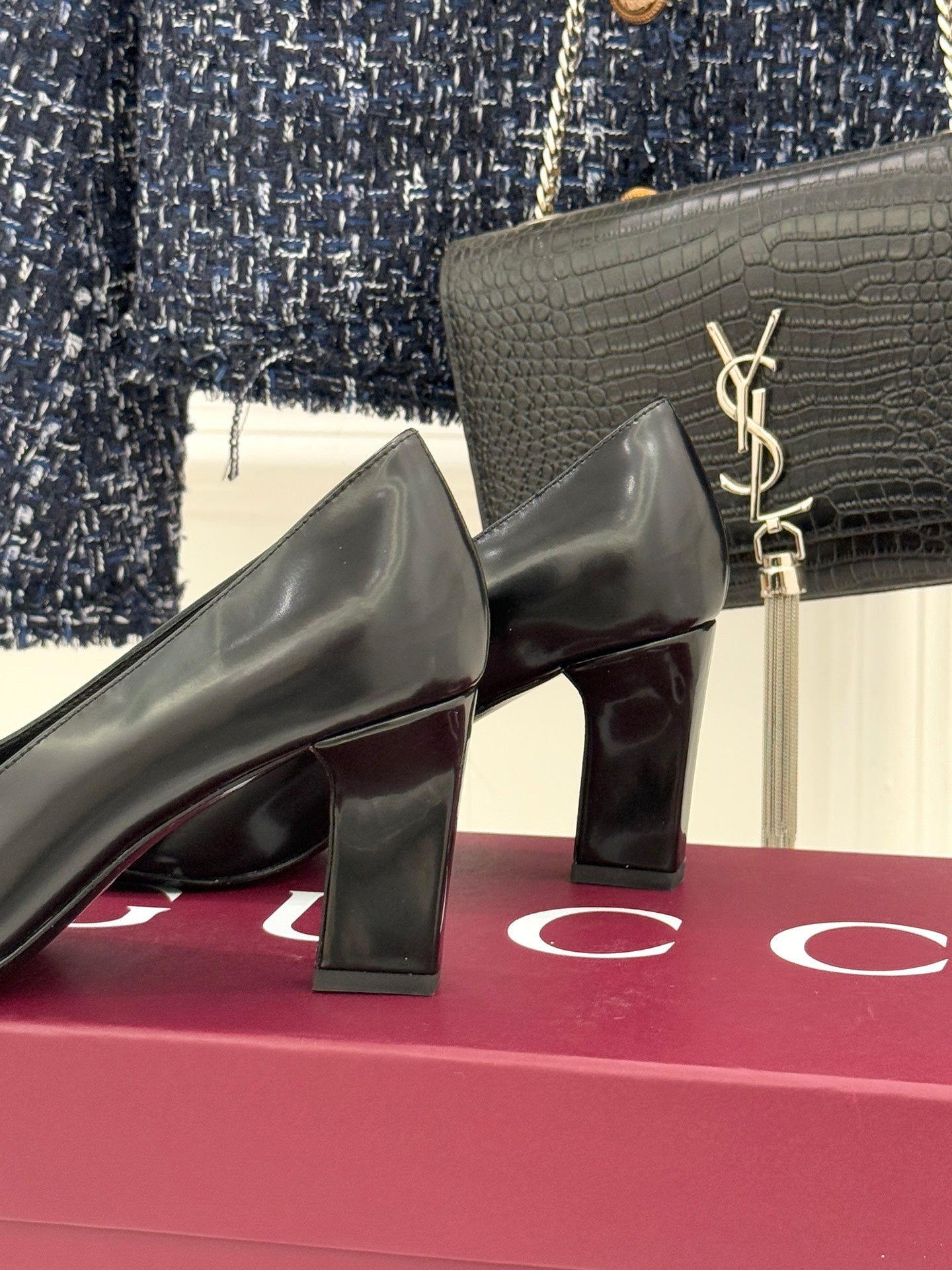 Gucci Horsebit Block Heel Pumps – 2025 Collection