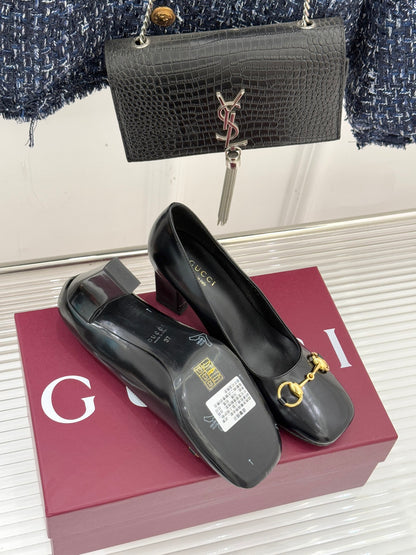 Gucci Horsebit Block Heel Pumps – 2025 Collection