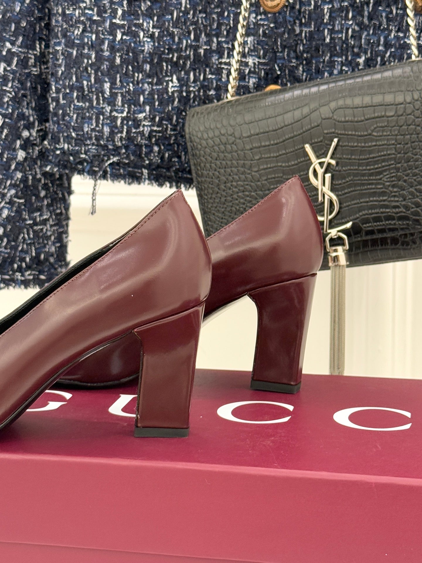 Gucci Horsebit Block Heel Pumps – 2025 Collection