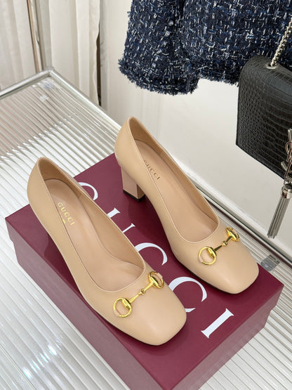 Gucci Horsebit Block Heel Pumps – 2025 Collection