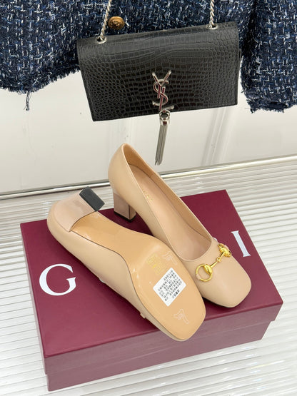 Gucci Horsebit Block Heel Pumps – 2025 Collection