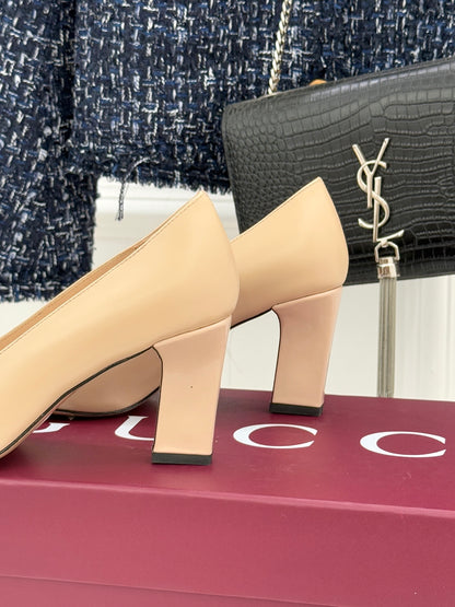 Gucci Horsebit Block Heel Pumps – 2025 Collection