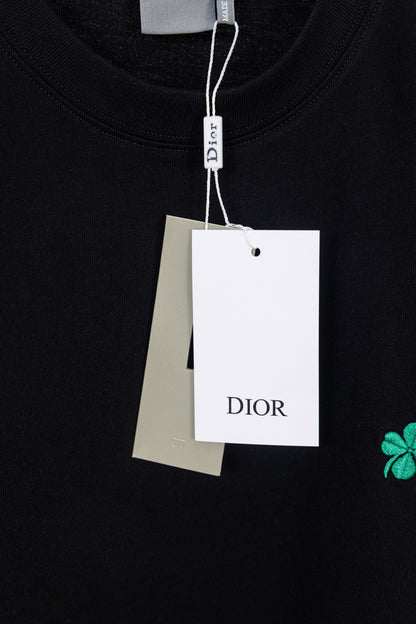 Dior Lucky Clover Embroidered T-Shirt – 2025SS Collection