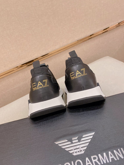 Armani Official Synchronized Knit Sneakers