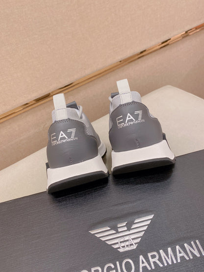 Armani Official Synchronized Knit Sneakers