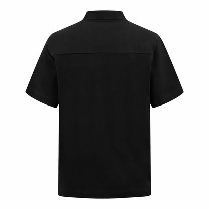 Saint Laurent Logo Embroidered Pique Polo Shirt