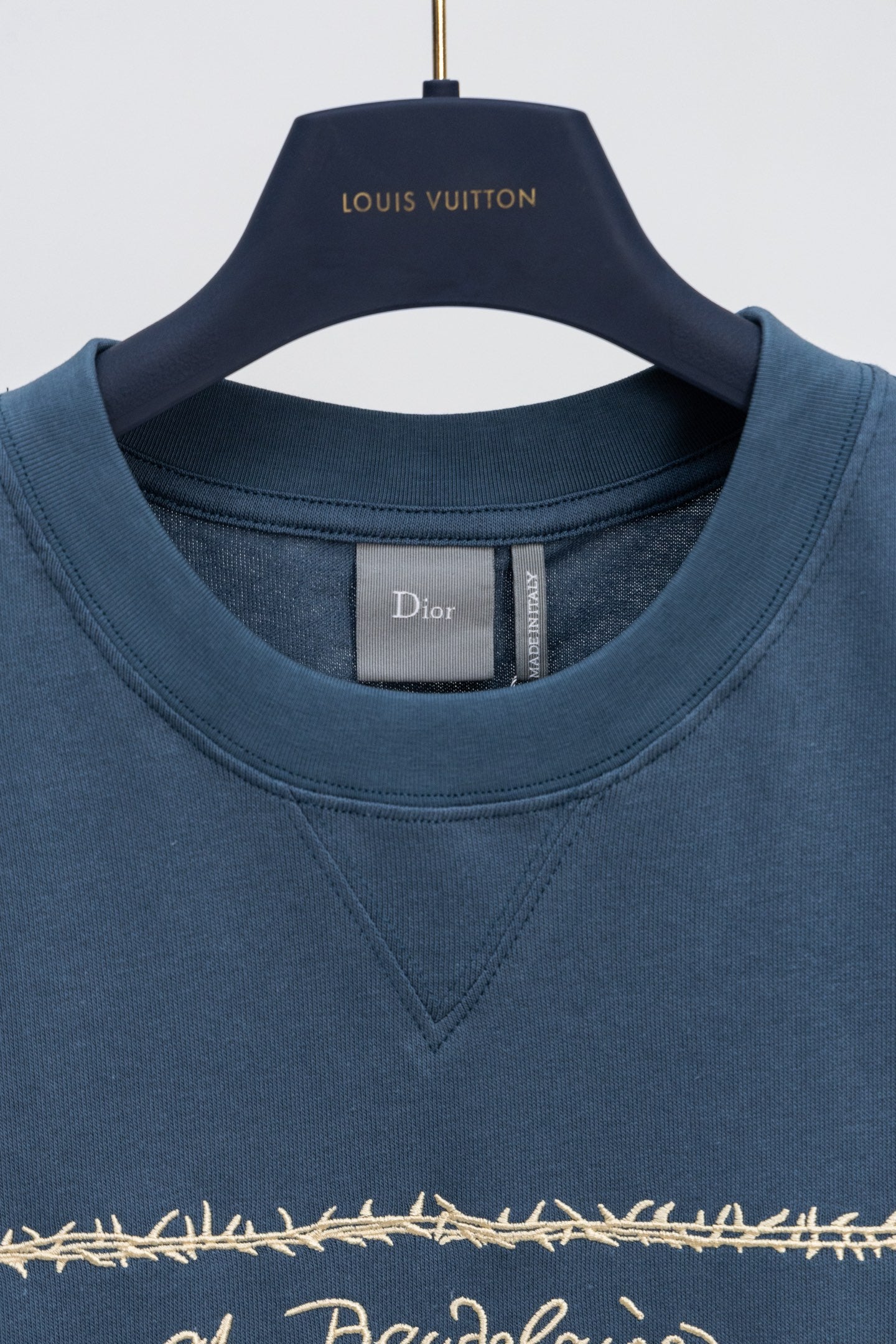 Dior BookCover Les Fleurs du Mal Embroidery T-Shirt