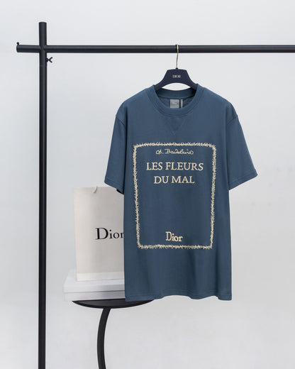 Dior BookCover Les Fleurs du Mal Embroidery T-Shirt