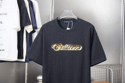 Louis Vuitton Sequin Embroidered Patchwork T-Shirt – 2026SS Early Spring Collection